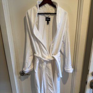 Lands' End Women's Cotton Terry Long Spa Bath Robe Size Small